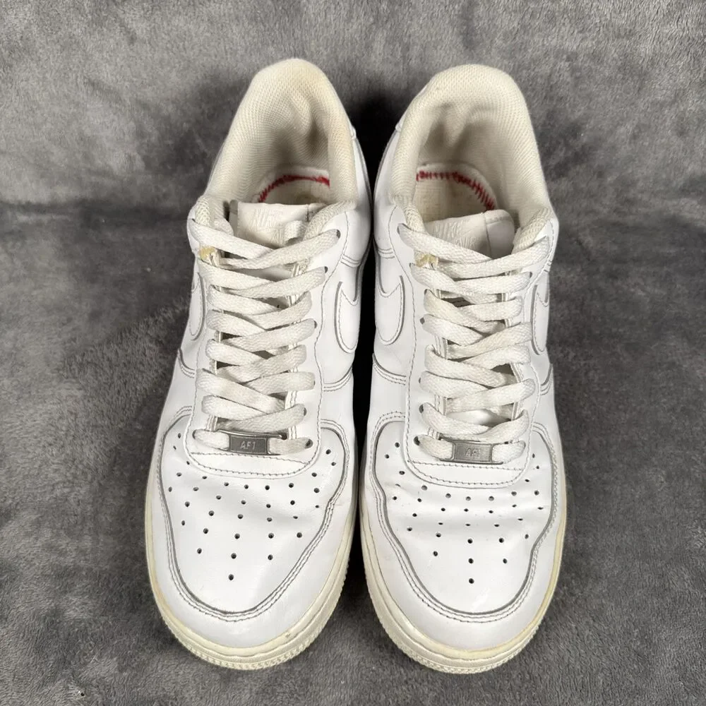 Nike Air Force 1 All White Size US 9 Men's Shoe Sneaker Need TLC